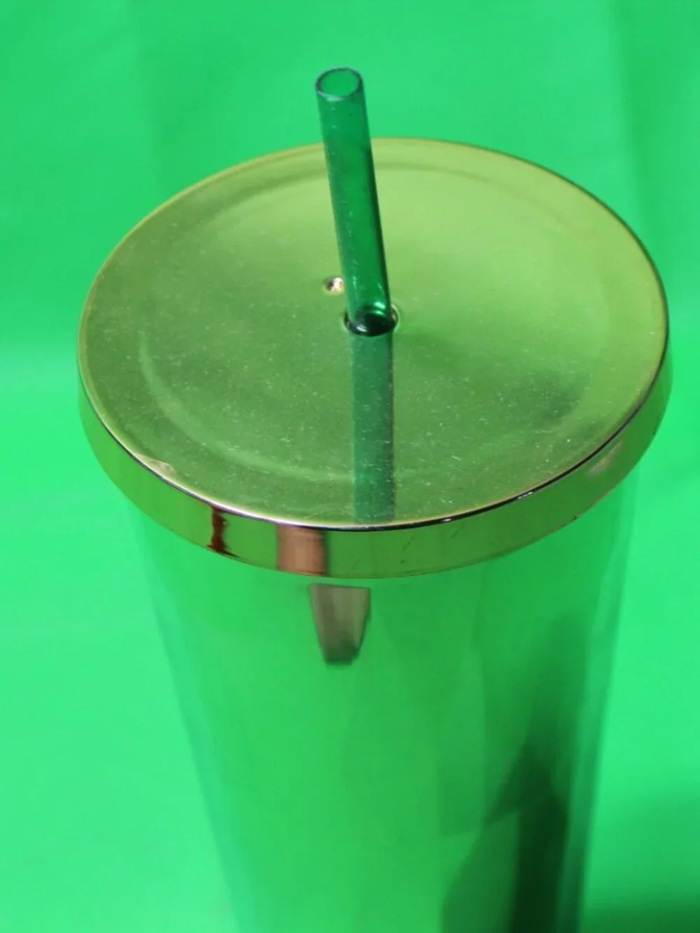 Starbucks 2014 Gold Faceted Tumbler  24 Oz Cold Cup RARE